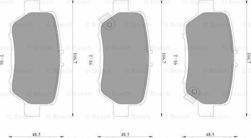 BOSCH 0 986 AB3 527 - Komplet Pločica, disk-kočnica www.molydon.hr