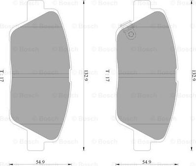 BOSCH 0 986 AB3 092 - Komplet Pločica, disk-kočnica www.molydon.hr