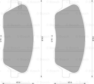 BOSCH 0 986 AB3 097 - Komplet Pločica, disk-kočnica www.molydon.hr