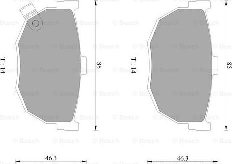 BOSCH 0 986 AB3 064 - Komplet Pločica, disk-kočnica www.molydon.hr