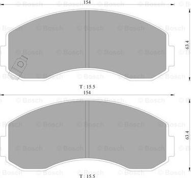 BOSCH 0 986 AB3 030 - Komplet Pločica, disk-kočnica www.molydon.hr