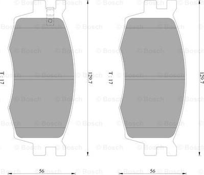 BOSCH 0 986 AB3 077 - Komplet Pločica, disk-kočnica www.molydon.hr