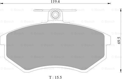 BOSCH 0 986 AB3 109 - Komplet Pločica, disk-kočnica www.molydon.hr