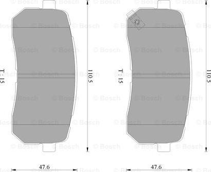 BOSCH 0 986 AB3 101 - Komplet Pločica, disk-kočnica www.molydon.hr