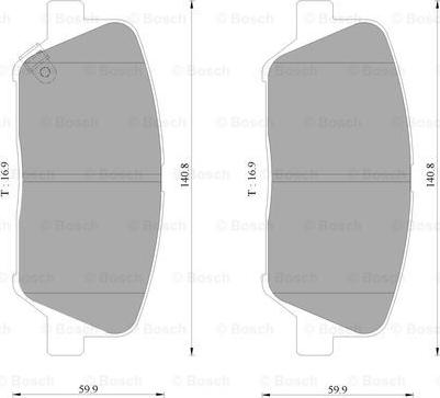 BOSCH 0 986 AB3 108 - Komplet Pločica, disk-kočnica www.molydon.hr