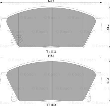 BOSCH 0 986 AB3 131 - Komplet Pločica, disk-kočnica www.molydon.hr