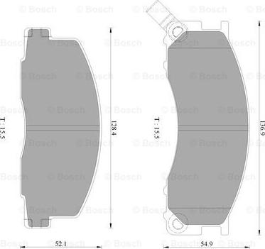 BOSCH 0 986 AB2 449 - Komplet Pločica, disk-kočnica www.molydon.hr