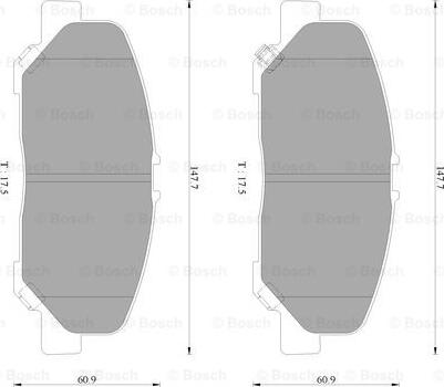 BOSCH 0 986 AB2 448 - Komplet Pločica, disk-kočnica www.molydon.hr