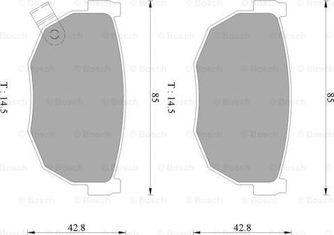 BOSCH 0 986 AB2 451 - Komplet Pločica, disk-kočnica www.molydon.hr