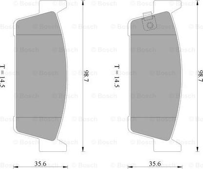 BOSCH 0 986 AB2 464 - Komplet Pločica, disk-kočnica www.molydon.hr