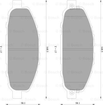 BOSCH 0 986 AB2 400 - Komplet Pločica, disk-kočnica www.molydon.hr