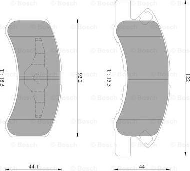 BOSCH 0 986 AB2 417 - Komplet Pločica, disk-kočnica www.molydon.hr