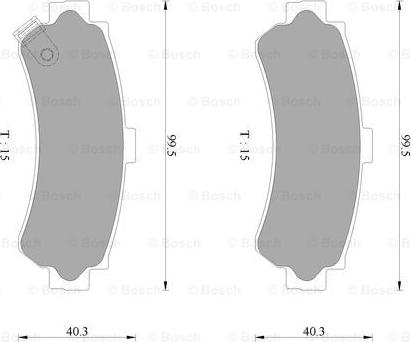 BOSCH 0 986 AB2 482 - Komplet Pločica, disk-kočnica www.molydon.hr