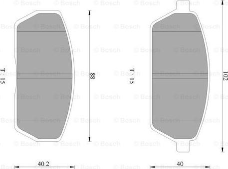 BOSCH 0 986 AB2 430 - Komplet Pločica, disk-kočnica www.molydon.hr