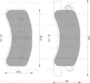 BOSCH 0 986 AB2 421 - Komplet Pločica, disk-kočnica www.molydon.hr