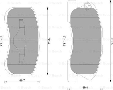 BOSCH 0 986 AB2 559 - Komplet Pločica, disk-kočnica www.molydon.hr