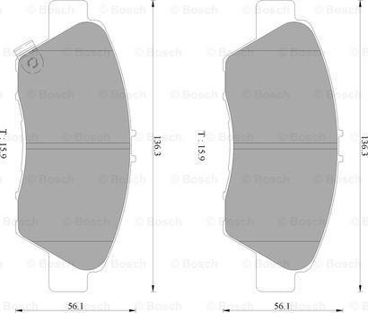 BOSCH 0 986 AB2 508 - Komplet Pločica, disk-kočnica www.molydon.hr