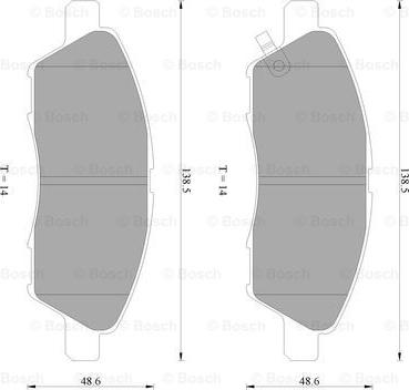 BOSCH 0 986 AB2 507 - Komplet Pločica, disk-kočnica www.molydon.hr