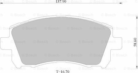 BOSCH 0 986 AB2 533 - Komplet Pločica, disk-kočnica www.molydon.hr