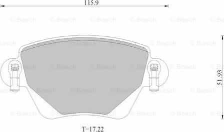 BOSCH 0 986 AB2 528 - Komplet Pločica, disk-kočnica www.molydon.hr