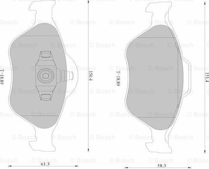 BOSCH 0 986 AB2 527 - Komplet Pločica, disk-kočnica www.molydon.hr