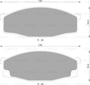 BOSCH 0 986 AB2 045 - Komplet Pločica, disk-kočnica www.molydon.hr