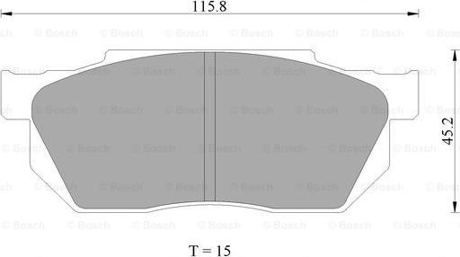 BOSCH 0 986 AB2 000 - Komplet Pločica, disk-kočnica www.molydon.hr