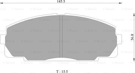 BOSCH 0 986 AB2 072 - Komplet Pločica, disk-kočnica www.molydon.hr