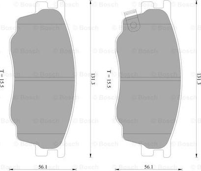 BOSCH 0 986 AB2 390 - Komplet Pločica, disk-kočnica www.molydon.hr