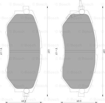 BOSCH 0 986 AB2 393 - Komplet Pločica, disk-kočnica www.molydon.hr