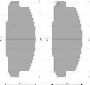 BOSCH 0 986 AB2 347 - Komplet Pločica, disk-kočnica www.molydon.hr