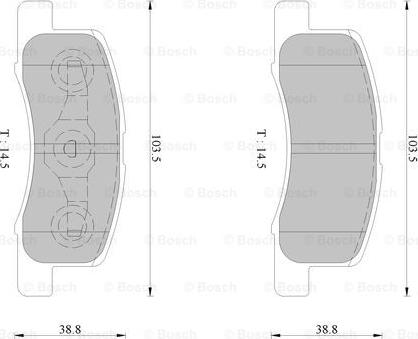 BOSCH 0 986 AB2 355 - Komplet Pločica, disk-kočnica www.molydon.hr