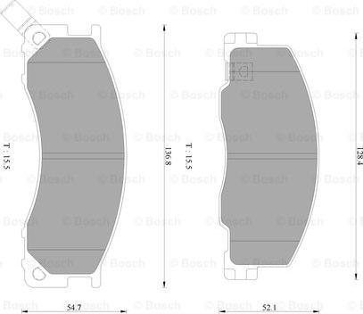 BOSCH 0 986 AB2 351 - Komplet Pločica, disk-kočnica www.molydon.hr