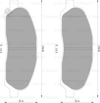 BOSCH 0 986 AB2 353 - Komplet Pločica, disk-kočnica www.molydon.hr