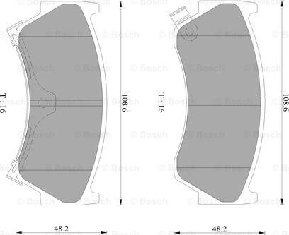 BOSCH 0 986 AB2 307 - Komplet Pločica, disk-kočnica www.molydon.hr