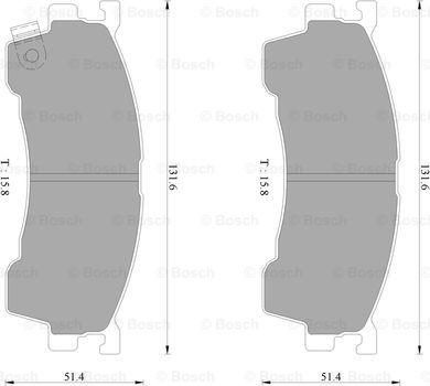 BOSCH 0 986 AB2 316 - Komplet Pločica, disk-kočnica www.molydon.hr