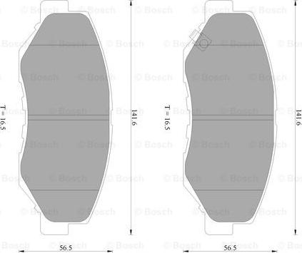 BOSCH 0 986 AB2 385 - Komplet Pločica, disk-kočnica www.molydon.hr