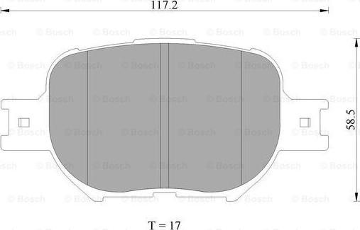 BOSCH 0 986 AB2 380 - Komplet Pločica, disk-kočnica www.molydon.hr