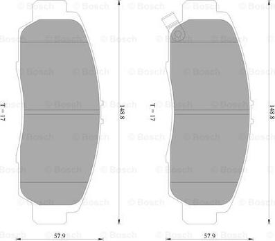 BOSCH 0 986 AB2 381 - Komplet Pločica, disk-kočnica www.molydon.hr