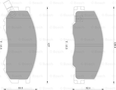 BOSCH 0 986 AB2 333 - Komplet Pločica, disk-kočnica www.molydon.hr