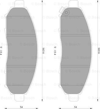 BOSCH 0 986 AB2 372 - Komplet Pločica, disk-kočnica www.molydon.hr