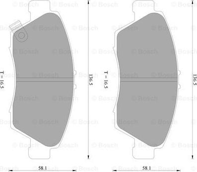 BOSCH 0 986 AB2 291 - Komplet Pločica, disk-kočnica www.molydon.hr