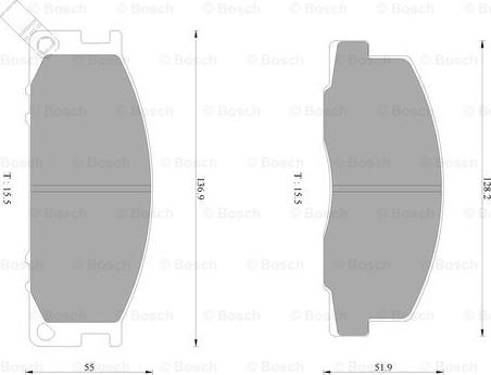 BOSCH 0 986 AB2 249 - Komplet Pločica, disk-kočnica www.molydon.hr