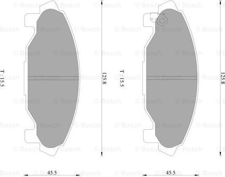 BOSCH 0 986 AB2 257 - Komplet Pločica, disk-kočnica www.molydon.hr