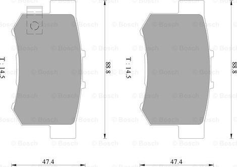 BOSCH 0 986 AB2 206 - Komplet Pločica, disk-kočnica www.molydon.hr