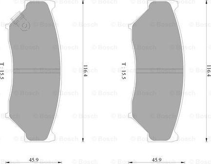 BOSCH 0 986 AB2 211 - Komplet Pločica, disk-kočnica www.molydon.hr