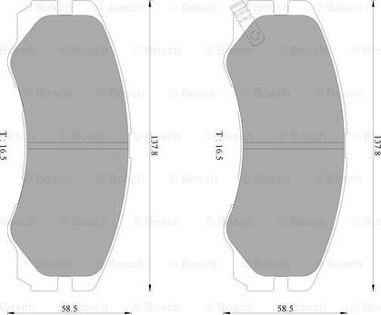 BOSCH 0 986 AB2 234 - Komplet Pločica, disk-kočnica www.molydon.hr