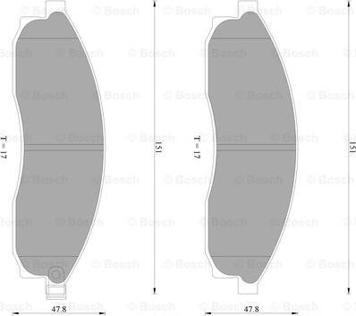 BOSCH 0 986 AB2 278 - Komplet Pločica, disk-kočnica www.molydon.hr