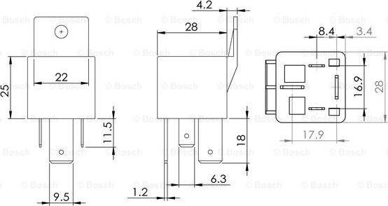 BOSCH 0 986 AH0 080 - Relej, glavna struja www.molydon.hr