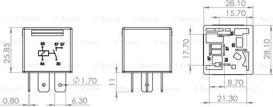 BOSCH 0 986 AH0 251 - Relej, glavna struja www.molydon.hr